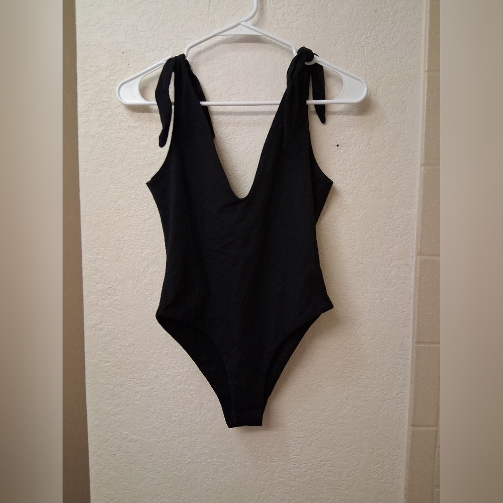 Black One-Piece Swimsuit